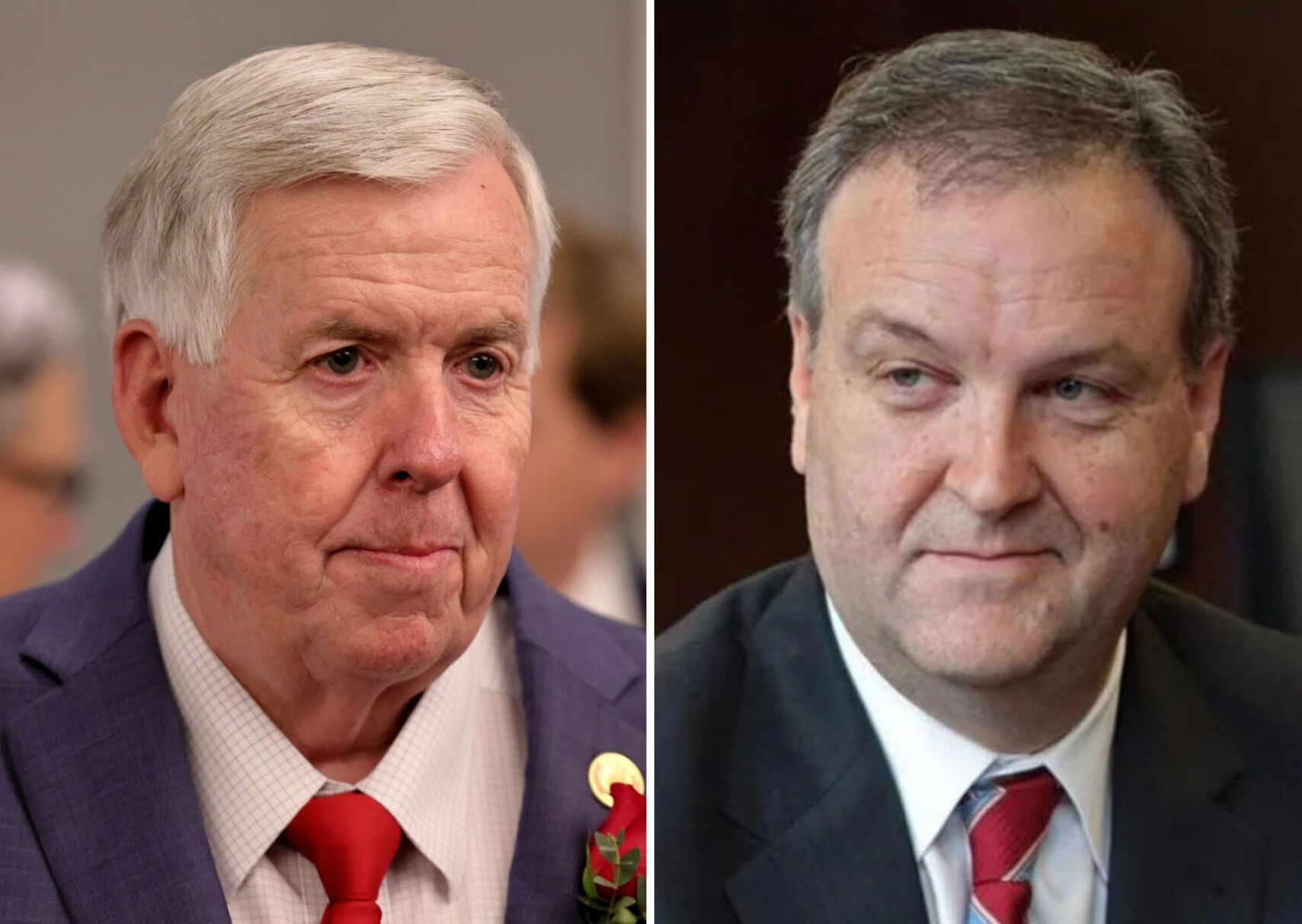 Mike Parson and Sam Page